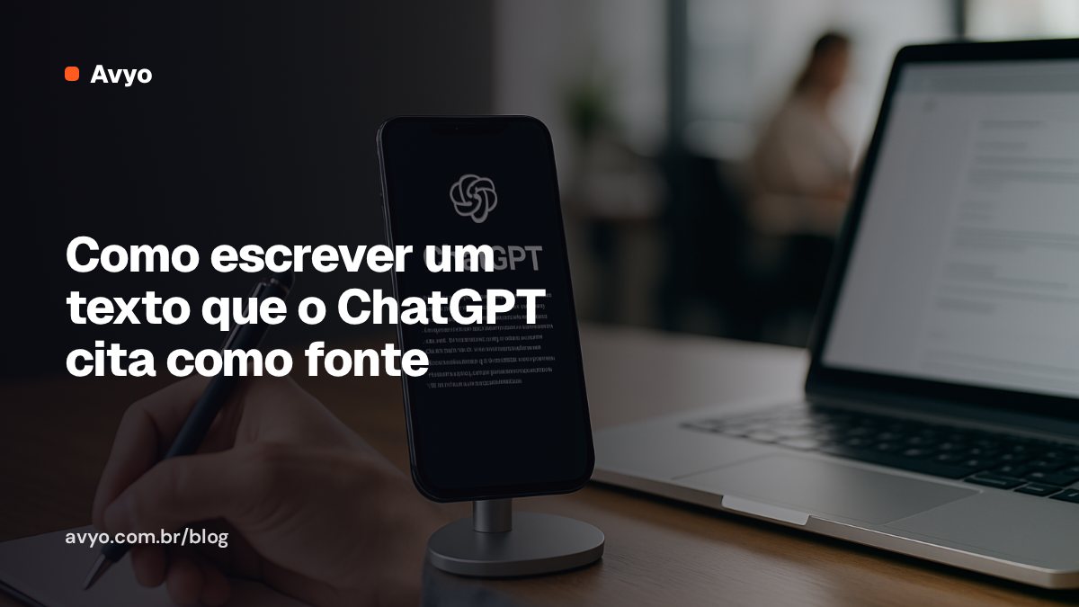 Como escrever um texto que o ChatGPT cita como fonte