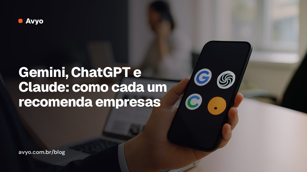 Gemini, ChatGPT e Claude: como cada um recomenda empresas